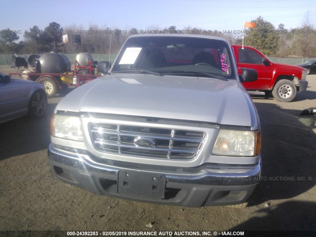 1FTYR10U83TA18590 - 2003 FORD RANGER SILVER photo 6