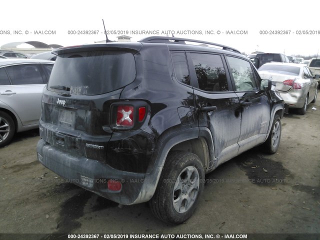 ZACCJBAB0JPH51505 - 2018 JEEP RENEGADE BLACK photo 4