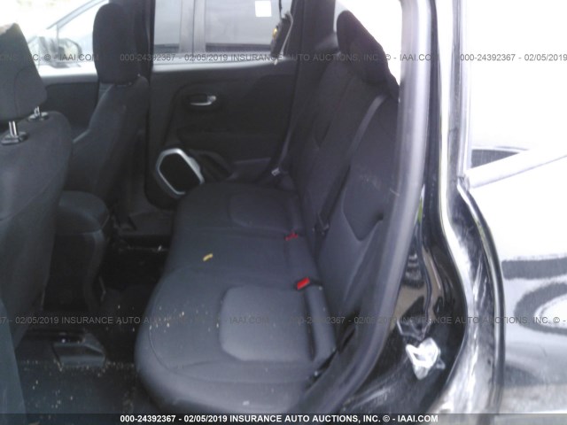 ZACCJBAB0JPH51505 - 2018 JEEP RENEGADE BLACK photo 8