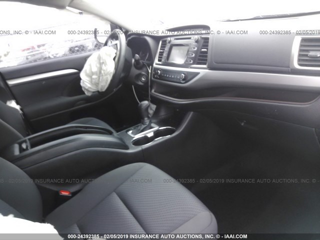 5TDZKRFH7GS157003 - 2016 TOYOTA HIGHLANDER LE/LE PLUS GRAY photo 5