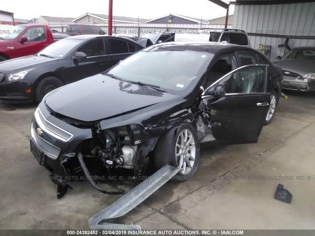 1G1ZK57749F119187 - 2009 CHEVROLET MALIBU LTZ BLACK photo 2