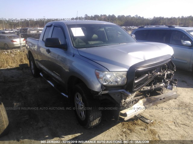 5TFRU5F1XDX028779 - 2013 TOYOTA TUNDRA DOUBLE CAB SR5 SILVER photo 1