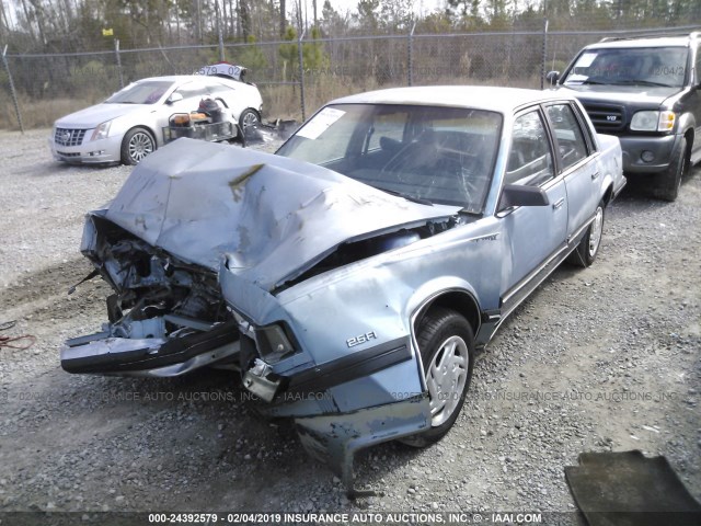 3G1AW51R6KS504683 - 1989 CHEVROLET CELEBRITY BLUE photo 2