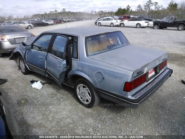 3G1AW51R6KS504683 - 1989 CHEVROLET CELEBRITY BLUE photo 3