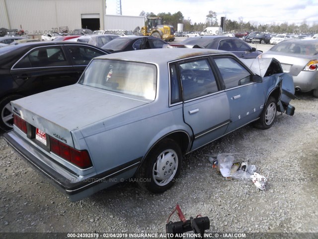 3G1AW51R6KS504683 - 1989 CHEVROLET CELEBRITY BLUE photo 4