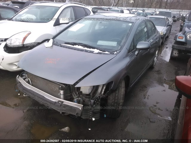 19XFA1F61BE034323 - 2011 HONDA CIVIC LX-S Մոխրագույն լուսանկար 2