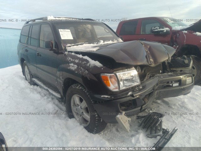 JTEHT05J432048939 - 2003 TOYOTA LAND CRUISER  MAROON photo 1