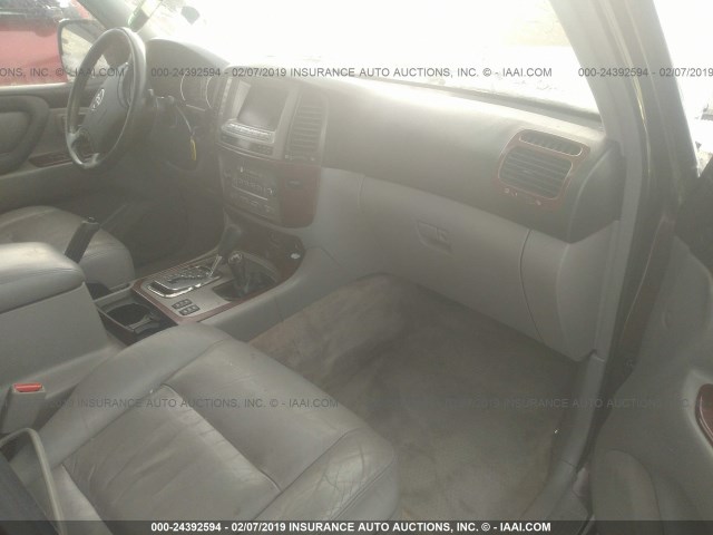 JTEHT05J432048939 - 2003 TOYOTA LAND CRUISER  MAROON photo 5