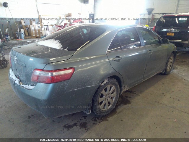 4T1BK46K47U540694 - 2007 TOYOTA CAMRY NEW GENERAT LE/XLE/SE GREEN photo 4