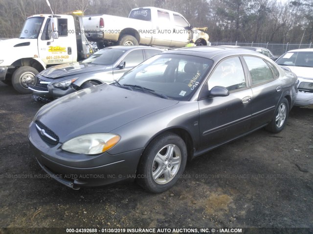 1FAHP56S62A108145 - 2002 FORD TAURUS SEL GRAY photo 2