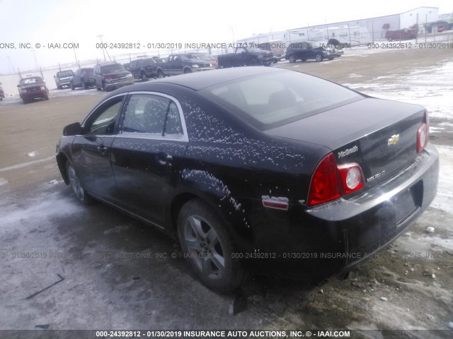 1G1ZC5EB5AF175423 - 2010 CHEVROLET MALIBU 1LT 黑色 照片 3