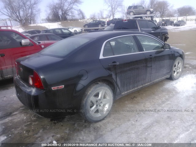 1G1ZC5EB5AF175423 - 2010 CHEVROLET MALIBU 1LT 黑色 照片 4
