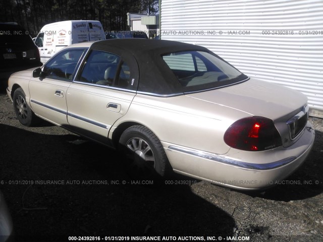 1LNHM97V91Y696014 - 2001 LINCOLN CONTINENTAL  TAN photo 3