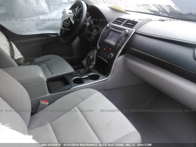 4T4BF1FKXFR487748 - 2015 TOYOTA CAMRY LE/XLE/SE/XSE GRAY photo 5