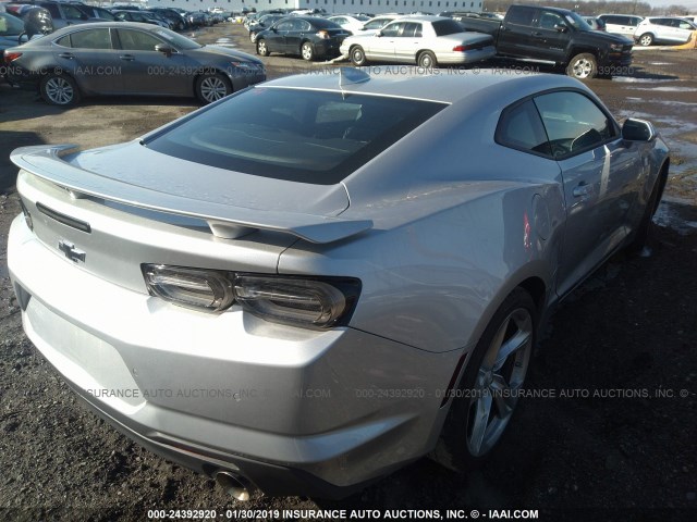 1G1FH1R76K0109227 - 2019 CHEVROLET CAMARO SS SILVER photo 4