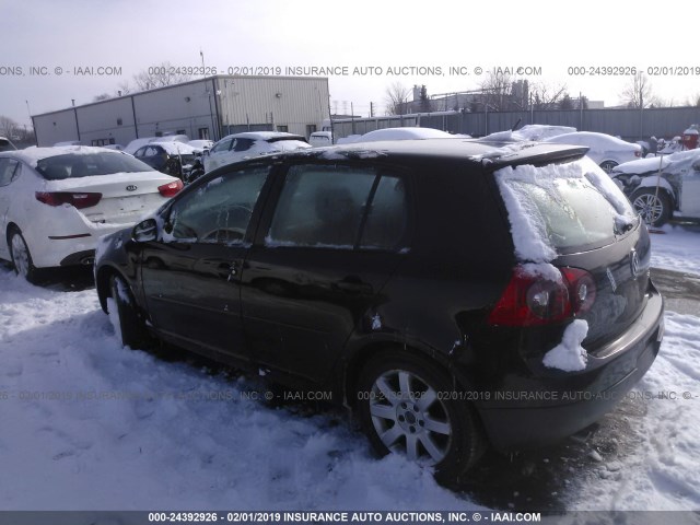 WVWCR71K57W268352 - 2007 VOLKSWAGEN RABBIT BLACK photo 3