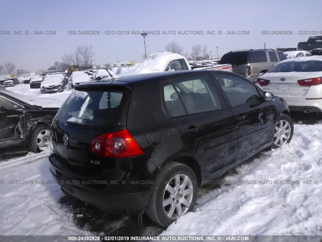 WVWCR71K57W268352 - 2007 VOLKSWAGEN RABBIT BLACK photo 4