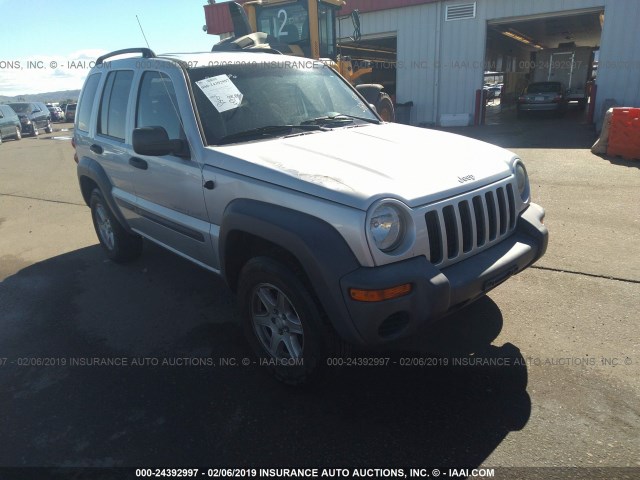 1J4GL48K93W732738 - 2003 JEEP LIBERTY SILVER photo 1