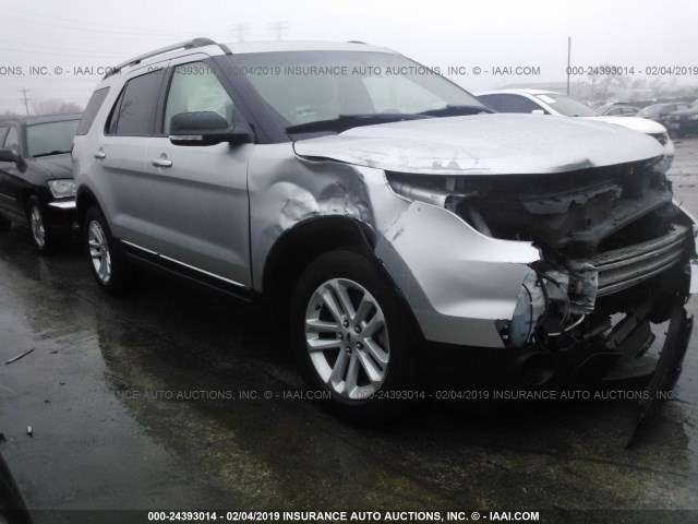 1FM5K8D80FGB83121 - 2015 FORD EXPLORER XLT SILVER photo 1