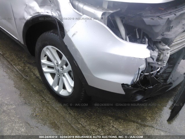 1FM5K8D80FGB83121 - 2015 FORD EXPLORER XLT SILVER photo 6