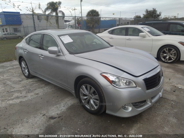 JN1AY1AR0BM570725 - 2011 INFINITI M56 X SILVER photo 1