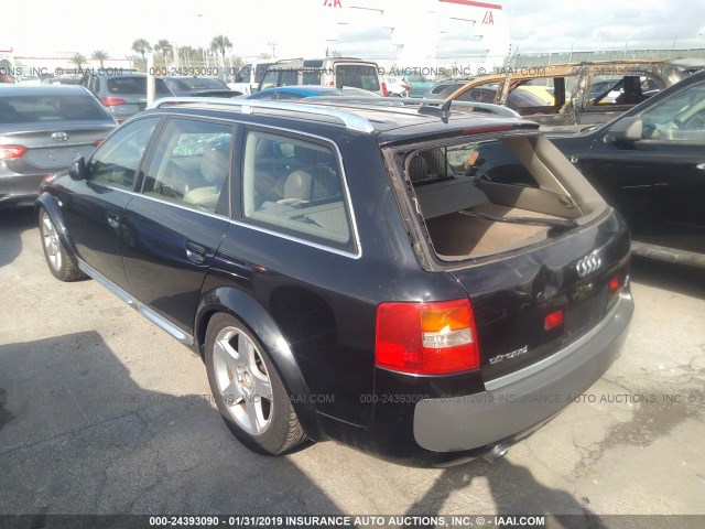 WA1YL64B95N022916 - 2005 AUDI ALLROAD 4.2 BLACK photo 3