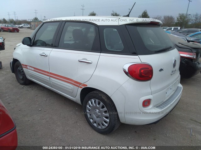 ZFBCFAAH6EZ016859 - 2014 FIAT 500L WHITE photo 3