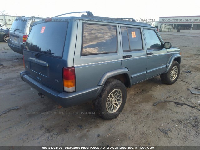 1J4FT78S6VL533955 - 1997 JEEP CHEROKEE COUNTRY BLUE photo 4