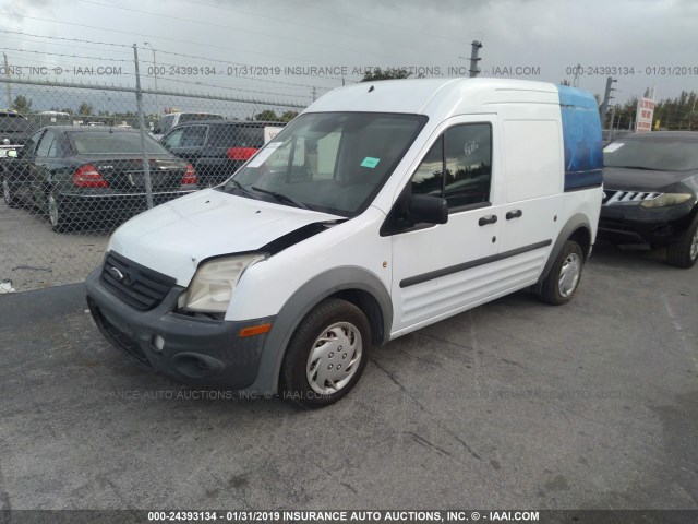 NM0LS7AN5DT158328 - 2013 FORD TRANSIT CONNECT XL WHITE photo 2