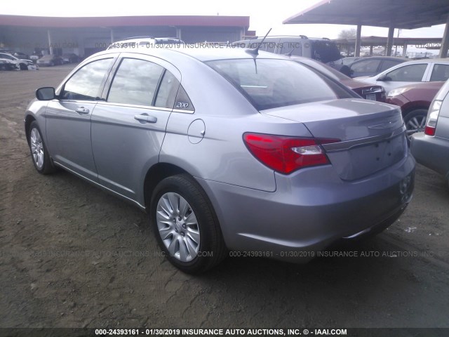 1C3CCBAB5EN205036 - 2014 CHRYSLER 200 LX GRAY photo 3