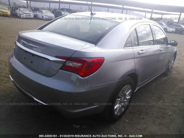 1C3CCBAB5EN205036 - 2014 CHRYSLER 200 LX GRAY photo 4