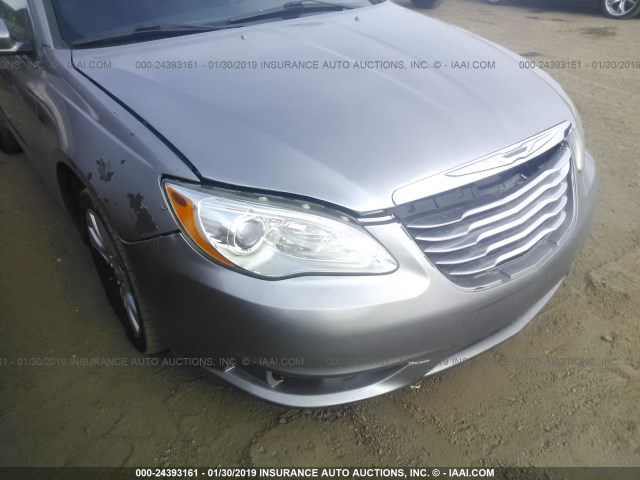 1C3CCBAB5EN205036 - 2014 CHRYSLER 200 LX GRAY photo 6