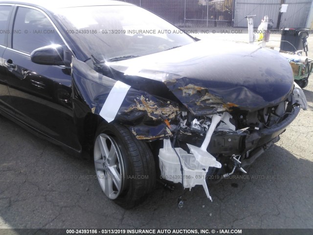 4T1BF1FK5EU340276 - 2014 TOYOTA CAMRY L/SE/LE/XLE BLACK photo 6