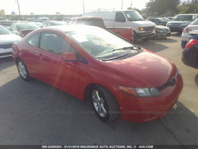 2HGFG12808H564111 - 2008 HONDA CIVIC RED photo 1