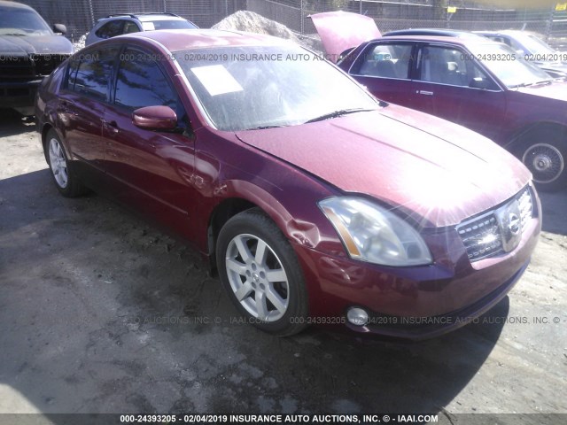 1N4BA41E36C864089 - 2006 NISSAN MAXIMA SE/SL RED photo 1