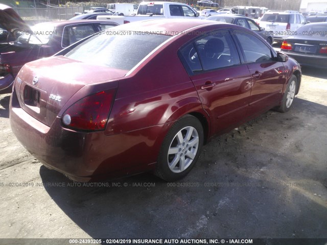 1N4BA41E36C864089 - 2006 NISSAN MAXIMA SE/SL RED photo 4