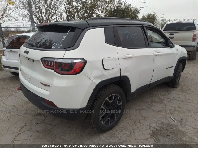 3C4NJDDB9KT627582 - 2019 JEEP COMPASS TRAILHAWK WHITE photo 4