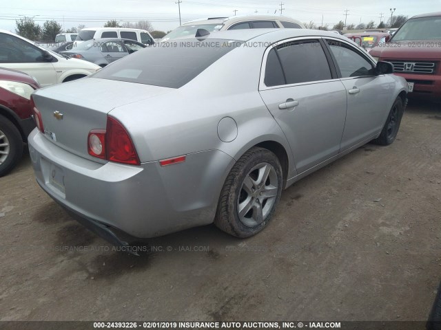 1G1ZA5E04CF164744 - 2012 CHEVROLET MALIBU LS SILVER photo 4