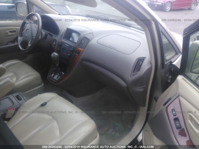 JT6HF10U3Y0096834 - 2000 LEXUS RX 300 GOLD photo 5