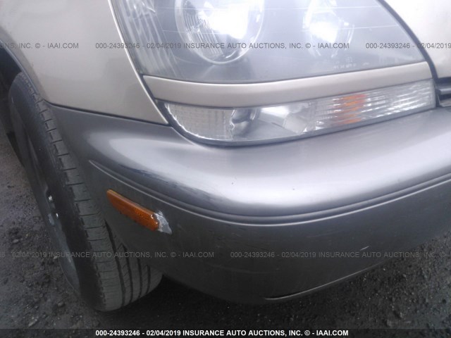 JT6HF10U3Y0096834 - 2000 LEXUS RX 300 GOLD photo 6