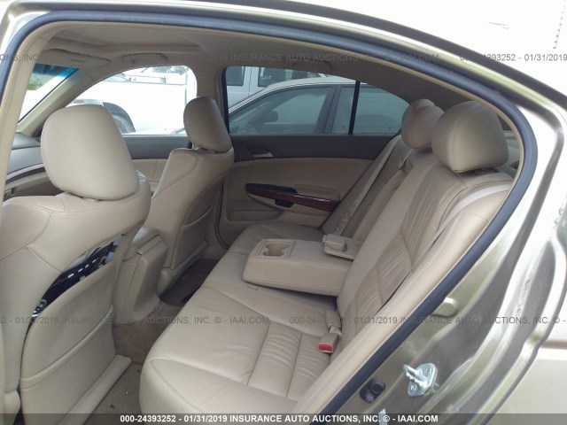 1HGCP26859A002028 - 2009 HONDA ACCORD EXL GOLD photo 8