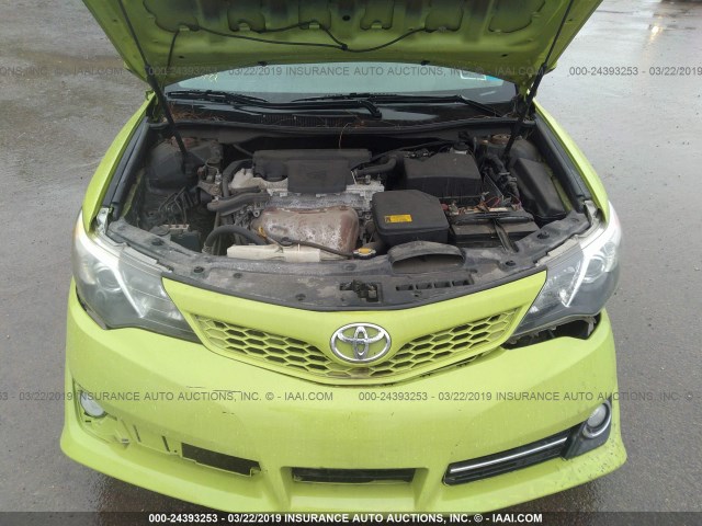 4T1BF1FK4EU312677 - 2014 TOYOTA CAMRY L/SE/LE/XLE 绿色 照片 10
