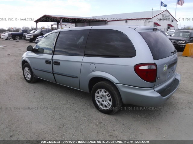 1D8GP24R04B533203 - 2004 DODGE GRAND CARAVAN SE Light Blue photo 3