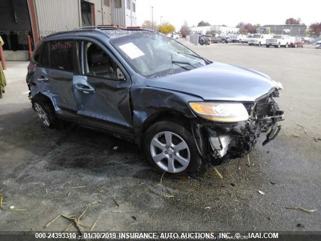 5NMSH13E19H274416 - 2009 HYUNDAI SANTA FE BLUE photo 1