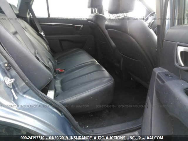 5NMSH13E19H274416 - 2009 HYUNDAI SANTA FE BLUE photo 8