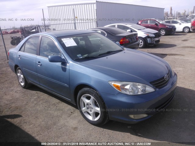 4T1BE32K34U917213 - 2004 TOYOTA CAMRY LE/XLE/SE BLUE photo 1