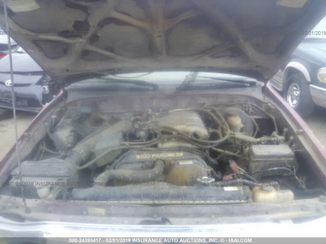 5TEGN92NX4Z427219 - 2004 TOYOTA TACOMA DOUBLE CAB PRERUNNER RED photo 10