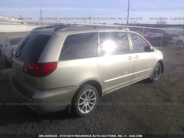 5TDZK23C97S080117 - 2007 TOYOTA SIENNA CE/LE GOLD photo 4