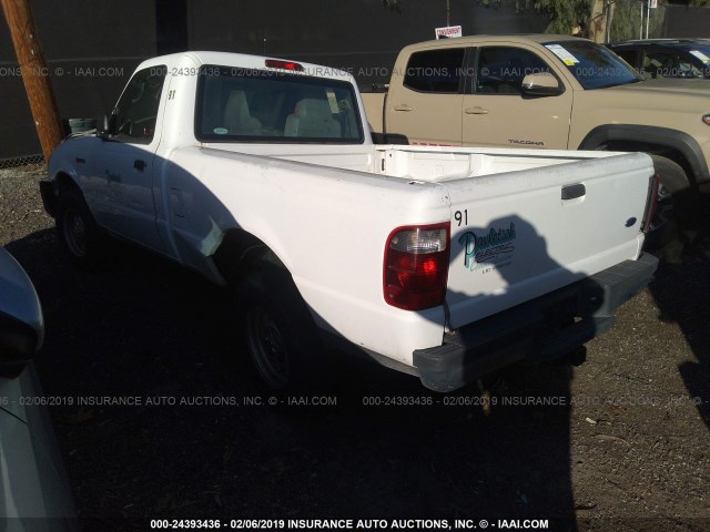 1FTYR10DX5PA60755 - 2005 FORD RANGER WHITE photo 3