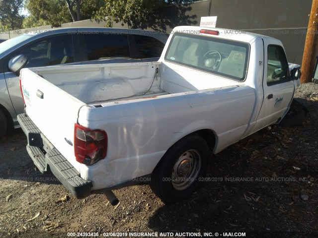 1FTYR10DX5PA60755 - 2005 FORD RANGER WHITE photo 4